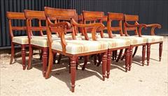 2408201912 Early Nineteenth Century Regency Mahogany Dining Chairs Attributed to Gillow Carver 22w 22d 33h single 19w 21d 33h _5.JPG